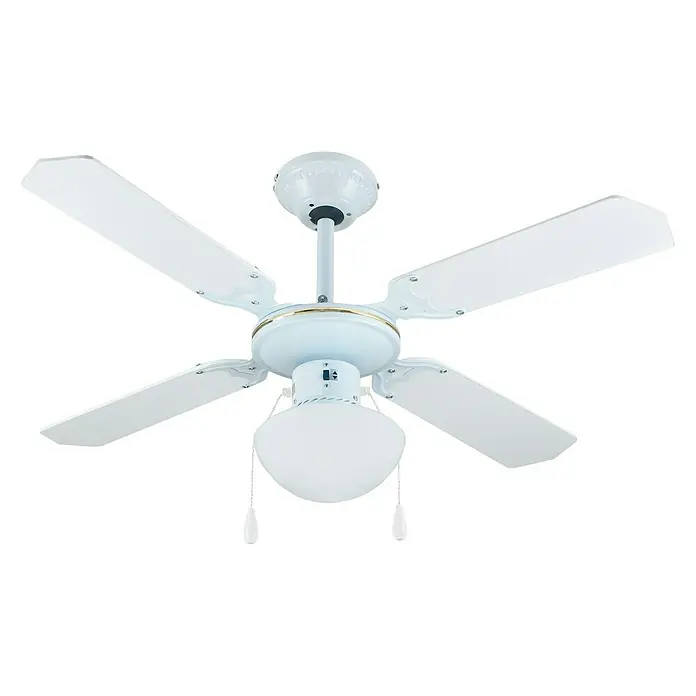Arte confort Ventilador de techo Hawaii - Diámetro: 107 cm, Blanco, 55 W, AC