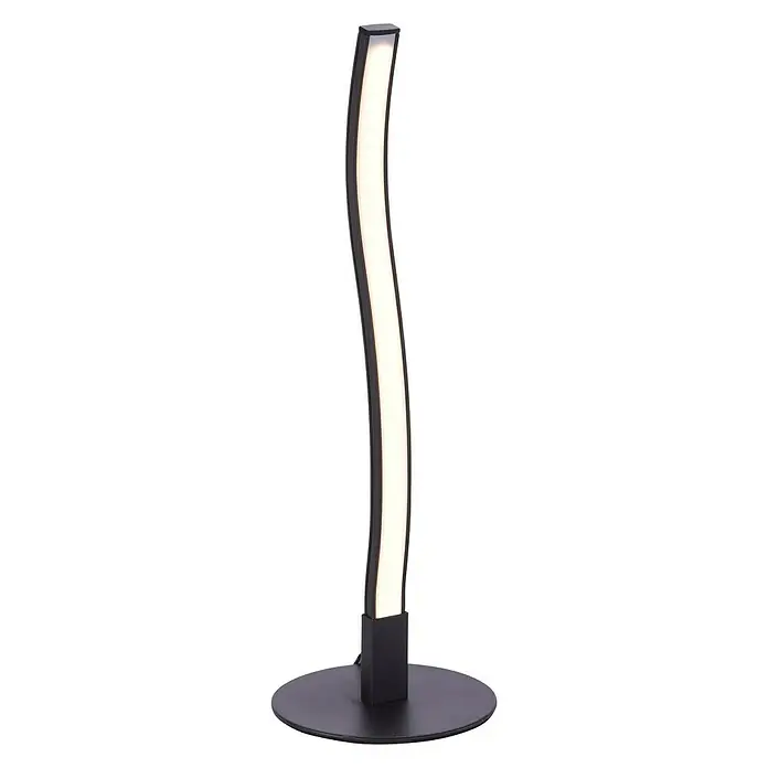 LeuchtenDirekt Stolna LED svjetiljka Wave - 3 W, Crne boje - Pogled sprijeda