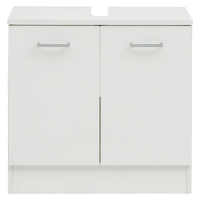 Schildmeyer Lorenz Waschtischunterschrank - 60 x 32 x 60 cm, Perlweiß - Vorderansicht