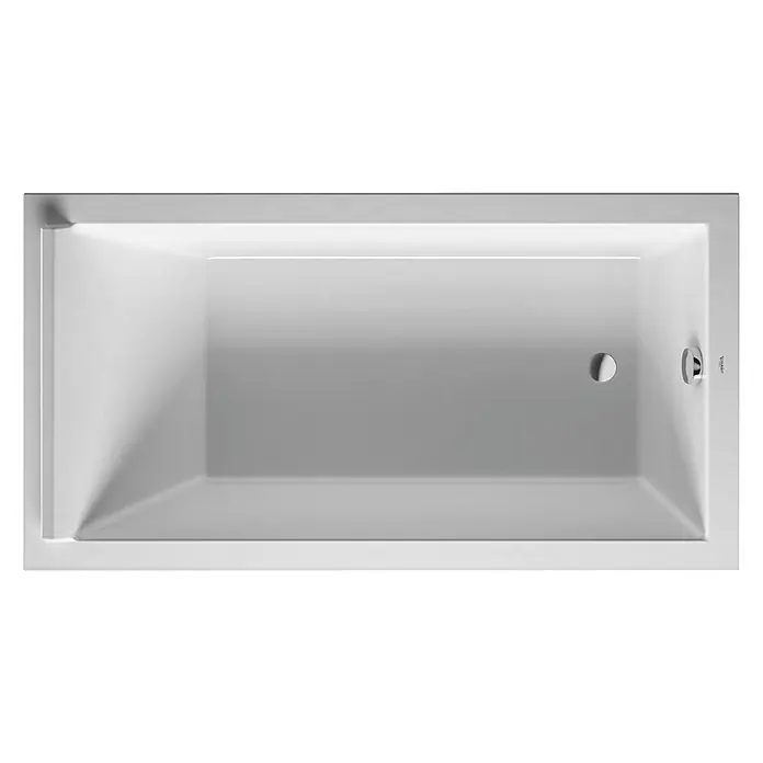 Duravit Starck 1 Badewanne - 170 x 90 cm, Sanitäracryl, Weiß - Vorderansicht