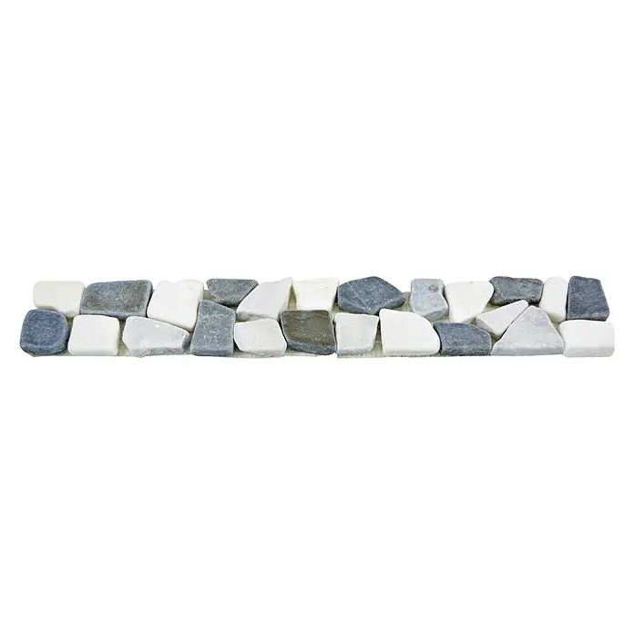 Listello Ciot Mix BO CIOT GW9 - 30 x 5 cm, Zwart/Grijs/Wit, Mat - Close-up
