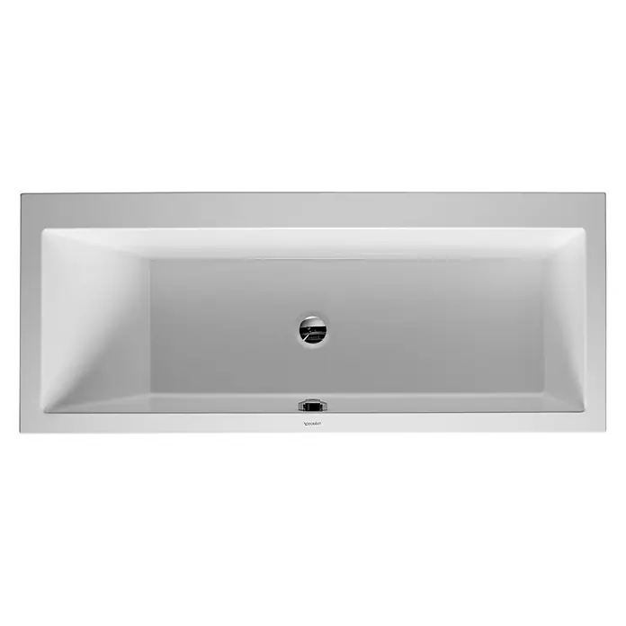 Duravit Vero Badewanne - 170 x 70 cm, Rückenschräge Links, Sanitäracryl, Weiß - Vorderansicht