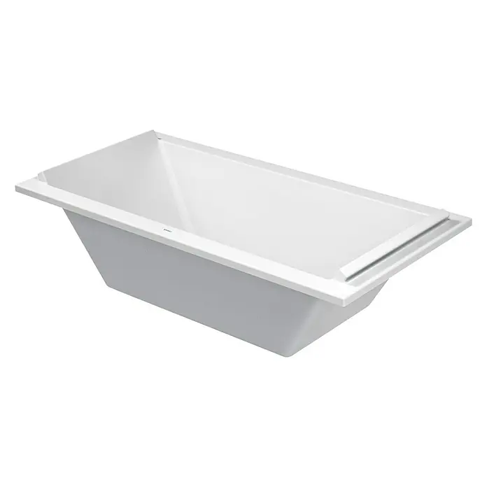 Duravit Starck 1 Badewanne Typ 3 - 180 x 90 cm, Sanitäracryl, Weiß - Vorderansicht