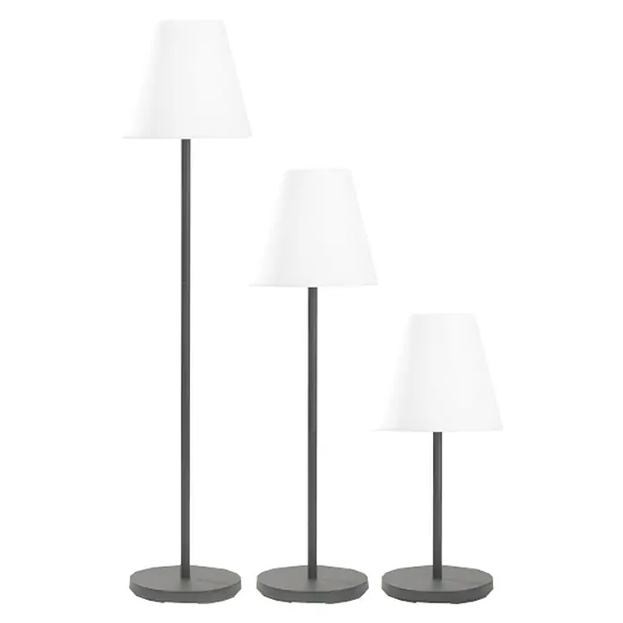 Easy Maxx Lámpara solar LED decorativa 3 en 1 - Blanco, Negro, L x An x Al: 35 x 35 x 150 cm