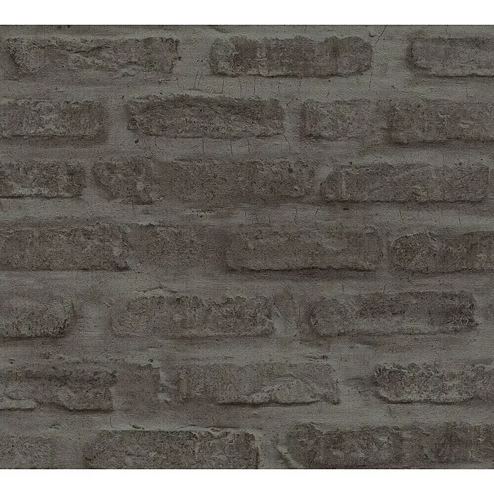 AS Creation New Walls Vliestapete Stein - Anthrazit, Steinoptik, 10,05 x 0,53 m - Detailaufnahme