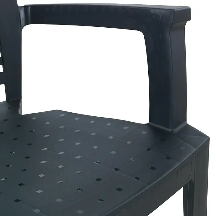 Silla de jardín Atlantic - An x Pr x Al: 59 x 60 x 87 cm, Polipropileno, Antracita