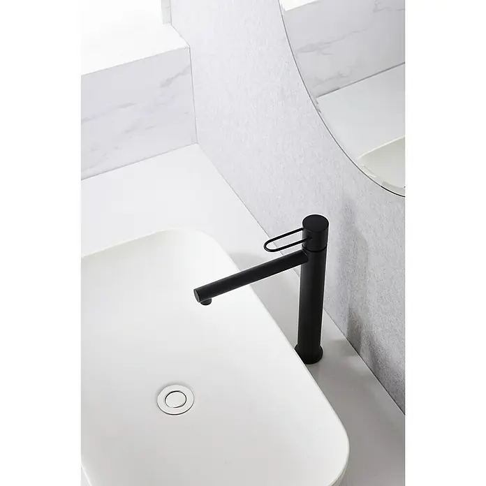 Imex Milos Grifo de lavabo alto - Negro