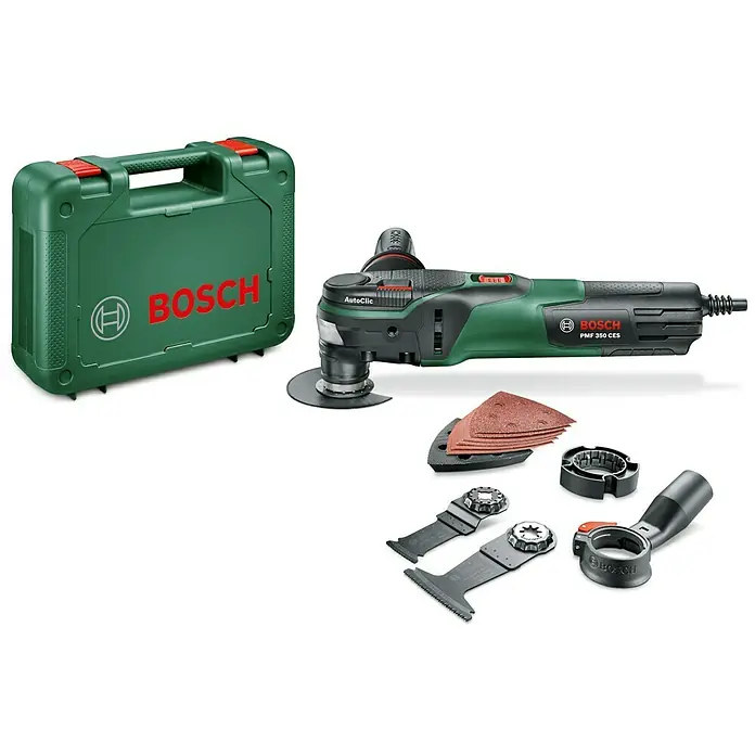 Bosch Multifunktionswerkzeug PMF 350 CES - 350 W, Oszillationswinkel: 2,8°, Werkzeugaufnahme: STARLOCK-Plus-System