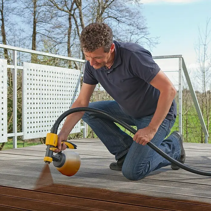 Wagner Sprühaufsatz Wood & Metal EXTRA Large - Passend für: Wagner Spraysysteme mit Click & Paint-Technologie, Wagner Farbsprühsystem Universal Sprayer/Wall Sprayer/Wood & Metal Sprayer, Geeignet für: Dünnflüssige lösemittel- & wasserbasierte Materialien - Vorderansicht
