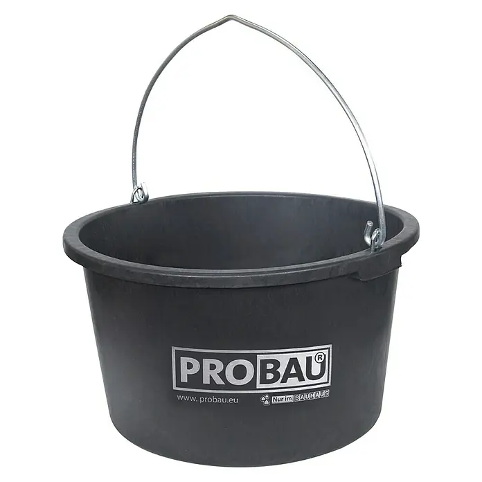 Probau Mörtelkübel - Fassungsvermögen: 40 l, Bügelgriff - Vorderansicht