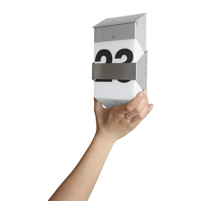 Lutec Aplique solar para exterior con sensor - Detector de movimiento, Blanco neutro, IP44