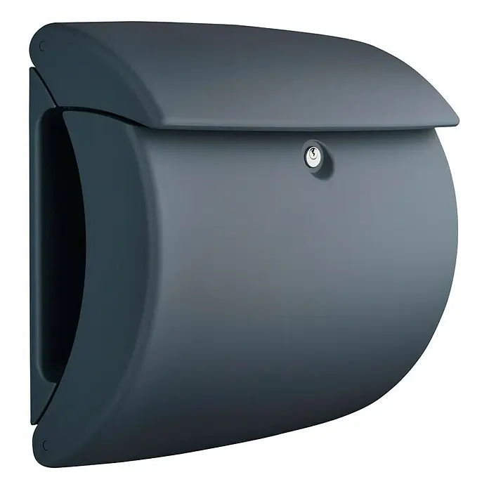 Burg-Wächter Briefkasten Pearl 886 - 380 x 178 x 400 mm, Granit, Mit Zeitungsfach, Kunststoff - Vorderansicht