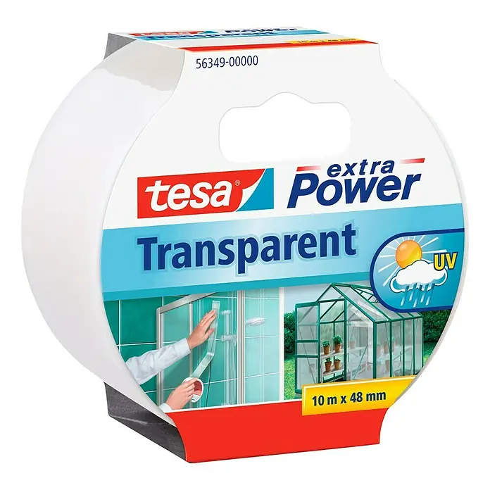 Tesa Extra Power Traka za popravke - Prozirno - Pogled s lijeve strane