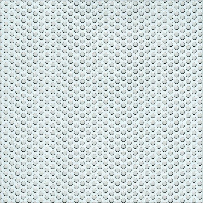 Kantoflex Okrugla perforirana ploča - 500 x 250 mm, Debljina: 0,7 mm, Aluminij, Eloksirano, Promjer rupica: 4 mm - Pogled s lijeve strane