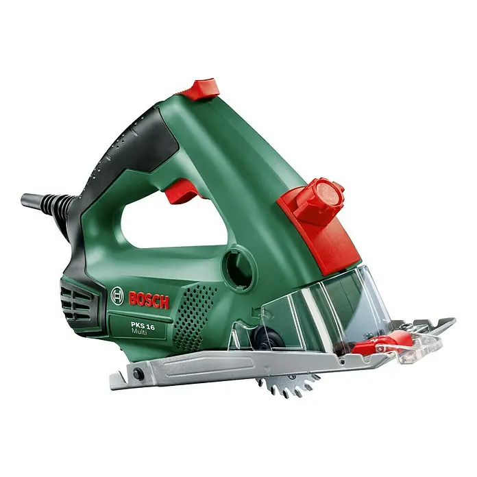 Bosch Handkreissäge PKS 16 - 400 W, Sägeblatt: Ø 65 mm, Leerlaufdrehzahl: 6.400 U/min - Rechte Seitenansicht