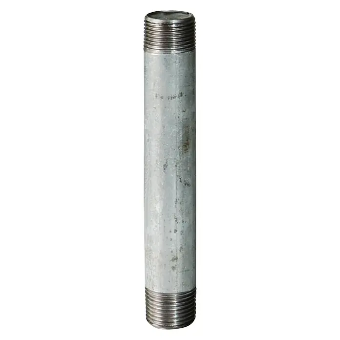 Pocinčana cijev - 1″, Duljina: 180 mm, Pocinčano - Pogled sprijeda