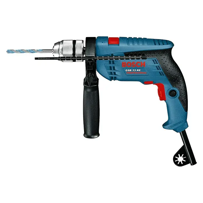 Bosch Professional Schlagbohrmaschine GSB 13 RE - 600 W, Leerlaufdrehzahl: 0 U/min - 2.800 U/min - Linke Seitenansicht