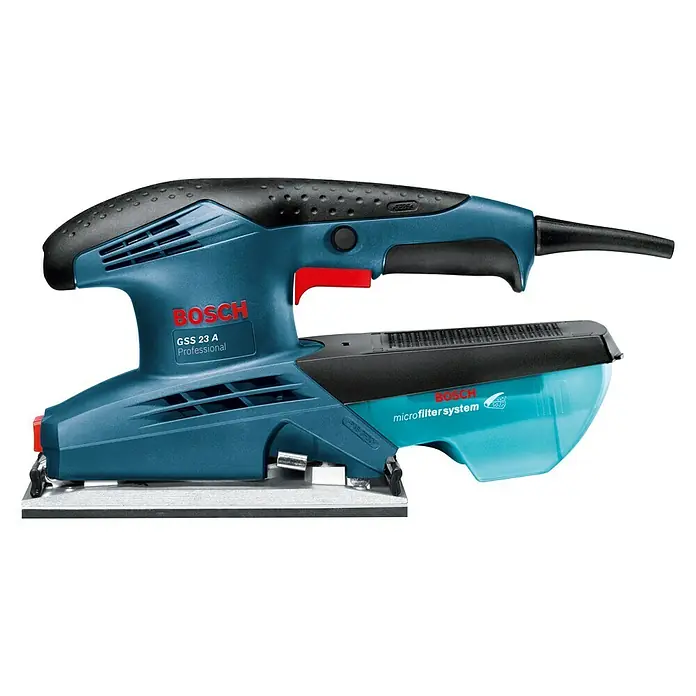 Bosch Professional Oscilirajuća brusilica GSS 23 A - 190 W, Brzina okretaja: 24.000 okr/min, Brusna ploča: 92 x 182 mm - Pogled s lijeve strane