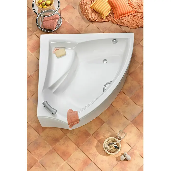 Ottofond Eckbadewanne Santorin - Linksseitig, 150 x 150 cm, Sanitäracryl, Weiß - Stimmungsaufnahme