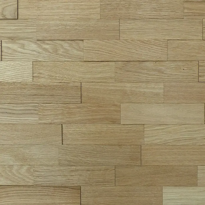 Wodewa Echtholzriemchen Eiche gebürstet - 200 x 50 mm, Stärke: 2 mm - 6 mm, Inhalt: 1 m² - Vorderansicht