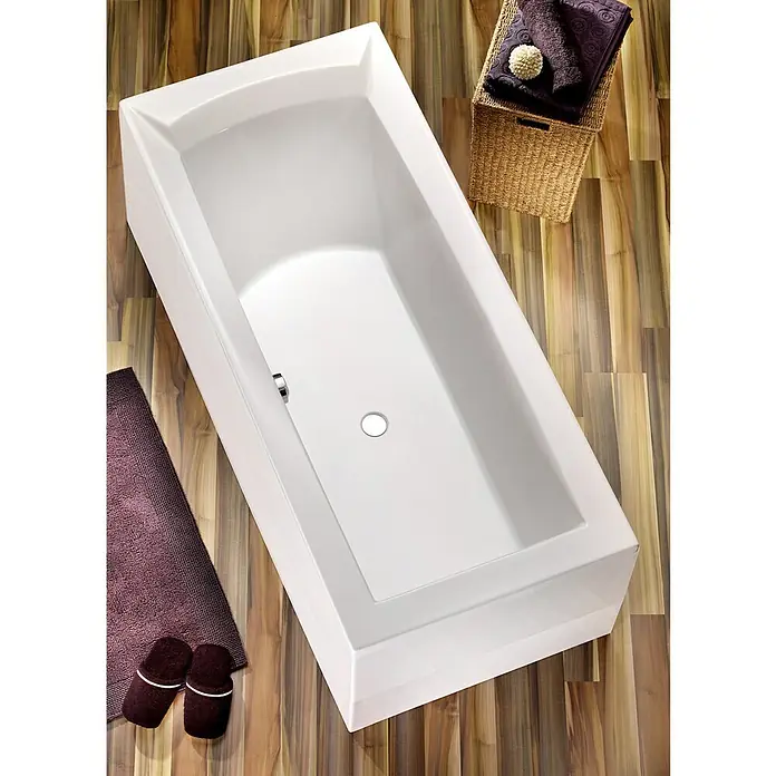 Ottofond Badewanne Tacoma - 180 x 80 cm, Sanitäracryl, Weiß - Ansicht von oben