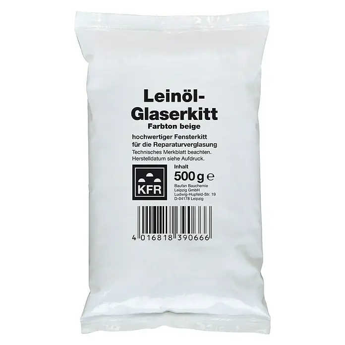 Decotric Leinöl-Glaserkitt - 500 g, Beige - Vorderansicht