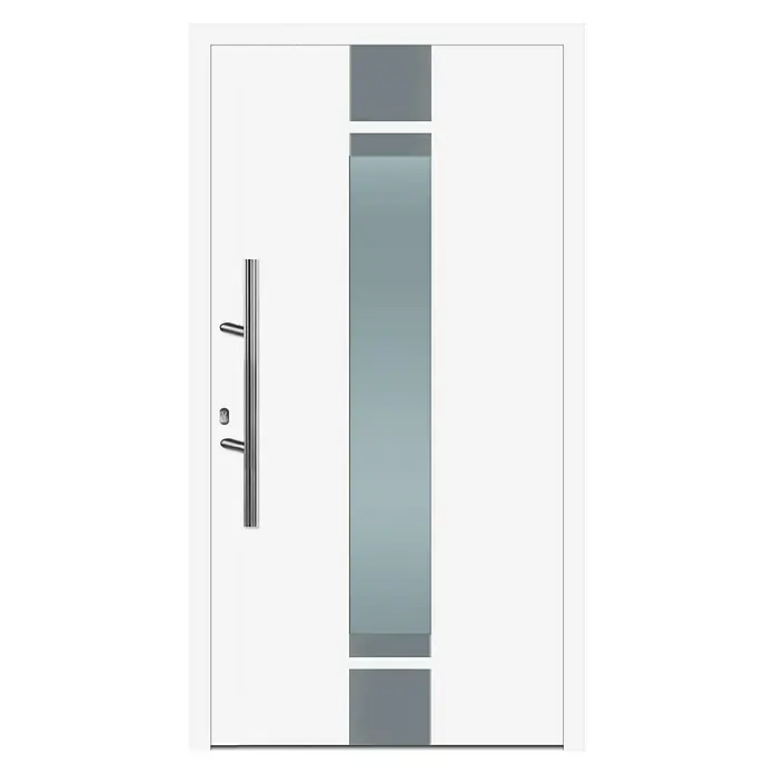 Solid Elements Aluminiumhaustür AF-400 - 110 x 210 cm, DIN Anschlag: Links - Vorderansicht