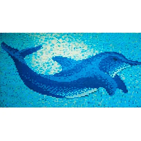 Mosaikfliese Delphin groß GM K 37P
