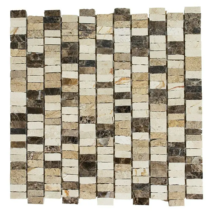 Mosaikfliese MOS M10/VH21 - 30 x 30 cm, Beige, Matt - Ansicht von oben
