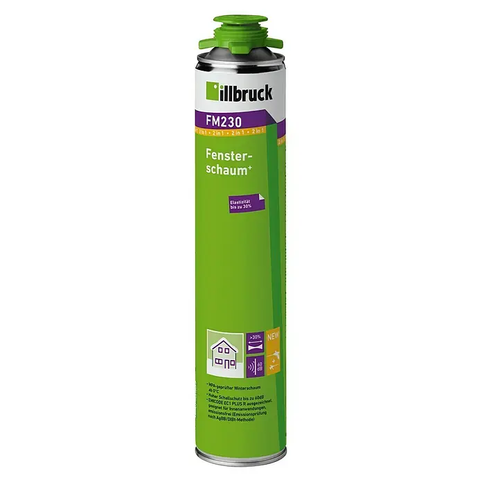Illbruck Fensterschaum + FM230 - 750 ml, Polyurethane (PU) - Vorderansicht