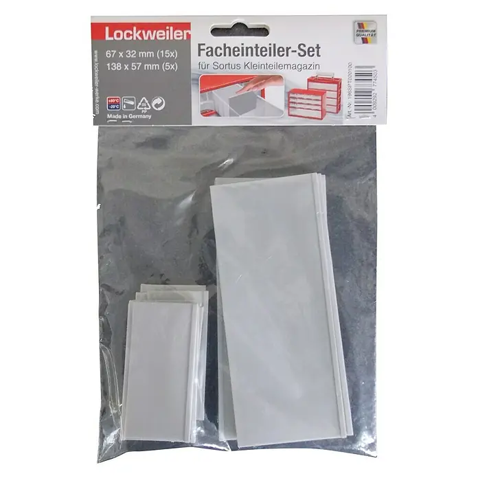 Lockweiler Trennwand Sortus - 20 Stk. - Vorderansicht