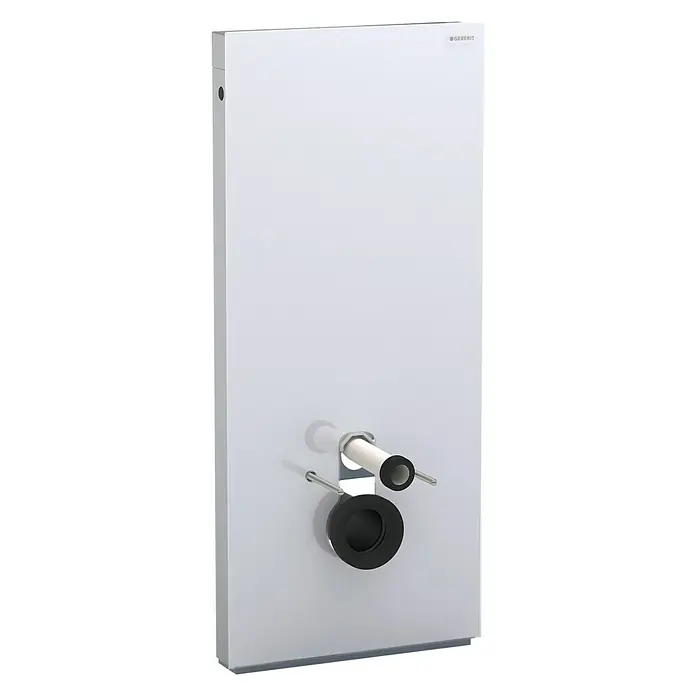 Geberit Sanitarni modul za zidnu WC školjku Monolith - 2-količinsko ispiranje, 10,6 x 50,5 x 114 cm, Bijele boje