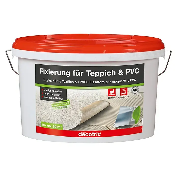 Decotric PVC- & Teppich-Fixierung - 5 kg, Gebrauchsfertig, Innen - Vorderansicht