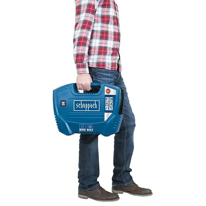 Scheppach Compresor Air Force - 1,1 kW, 8 bar - Vista frontal