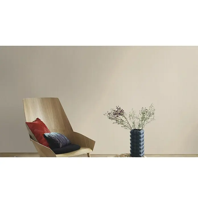 Rasch Vliestapete Home Style - Beige, Grobkörnig strukturiert, Uni, 15 x 0,53 m - Stimmungsaufnahme