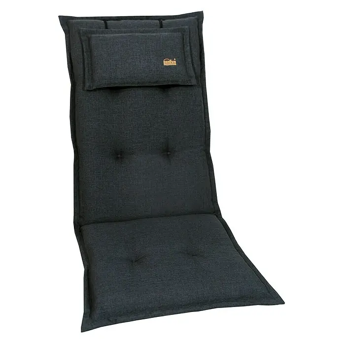 Sunfun Exclusive-Line Stuhlauflage - Hochlehner, Anthrazit, 100 % Polyester