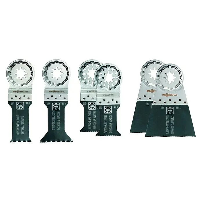 Fein Starlock Plus Set de hojas de sierra Best of E-Cut - 6 pzs. - Vista descendente