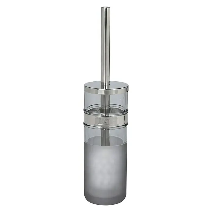 Venus Iona Toiletborstel met houder - Glas, Rookglas/Chroom