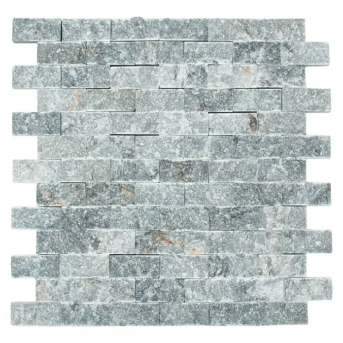 Mosaikfliese Brick Splitface X3D 48196 - 30,5 x 29 cm, Anthrazit, Matt - Ansicht von oben