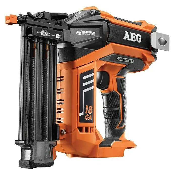 AEG Powertools Akku-Nagler B18N18-0 - 18 V, Li-Ionen, Ohne Akku, Länge Nagel: 15,9 mm - 55 mm - Vorderansicht