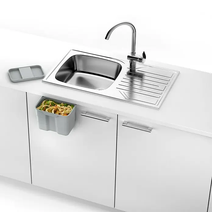 essensa Aufbewahrungsbox Bioboy - 4,2 l, Hellgrau, Kunststoff - Anwendungsbeispiel