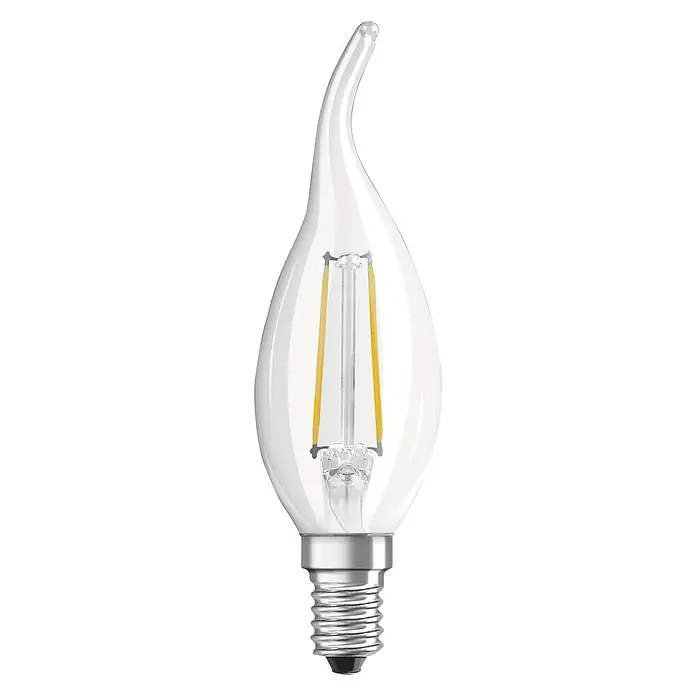 Osram LED žarulja Retrofit Classic BA - 2 W, E14, Topla bijela, Prozirno - Pogled odozgo