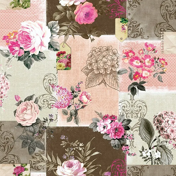 D-c-fix Manhattan Tischdecke Meterware Roselyn - Breite: 140 cm, Pink
