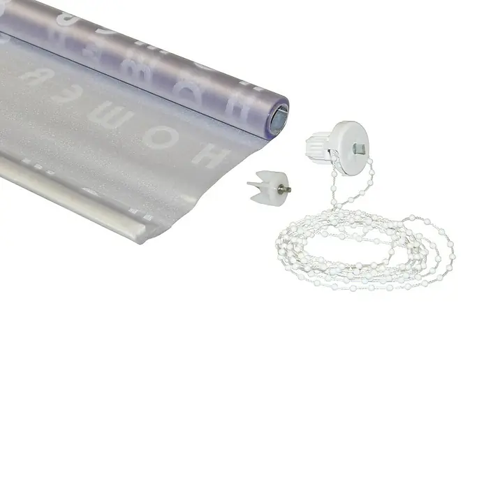 Eco-Dur Ersatzvorhang - Passend für: Eco-Dur Duschrollo deluxe, Shower, Weiß - Detailaufnahme