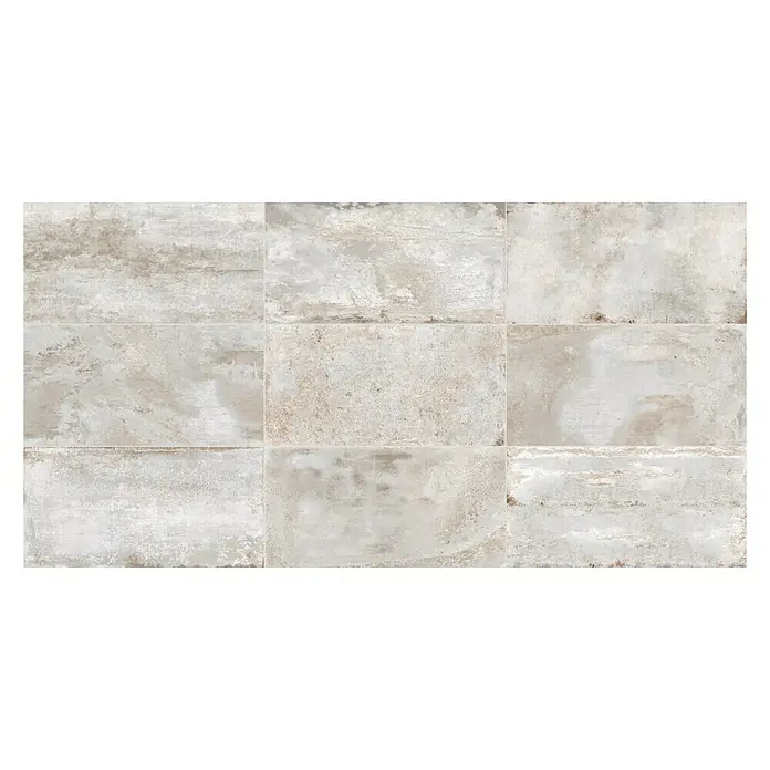 Porculanska pločica Flatiron - 30,8 x 61,5 cm, Bijele boje, Mat - Pogled sprijeda