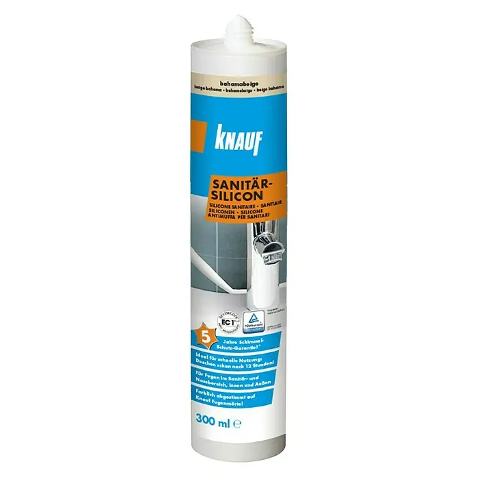 Knauf Sanitär-Silikon - Bahama Beige, 300 ml - Vorderansicht