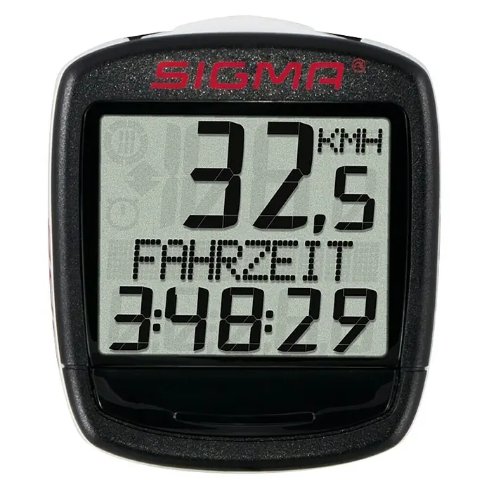 Sigma Fietscomputer BC 800 - Afneembare tachometer, Uitgevoerd met kabel - Vooraanzicht