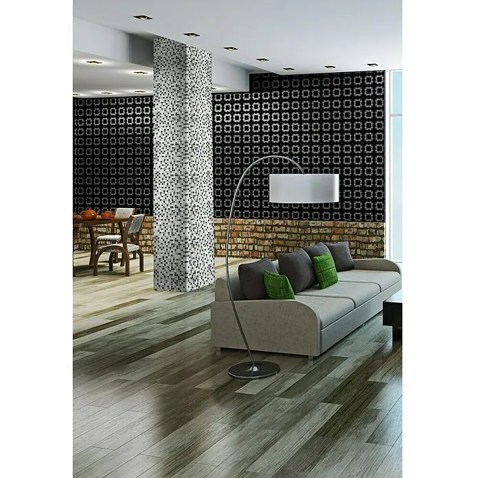 Mosaikfliese Crystal Mix XCE 88 - 30,5 x 32,2 cm, Silber, Glänzend - Anwendungsbeispiel
