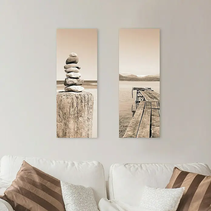 Slika na platnu Young Living - Š x V: 30 x 80 cm - Živopisni prikaz