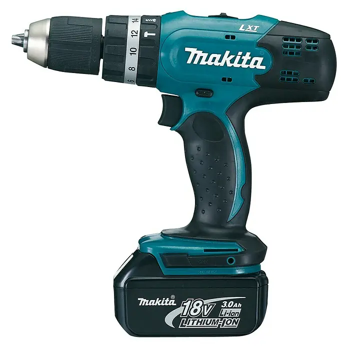 Makita Akku-Schlagbohrschrauber DHP453RFE - 18 V, 2 Akkus, 3 Ah, Leerlaufdrehzahl: 0 U/min - 1.300 U/min
